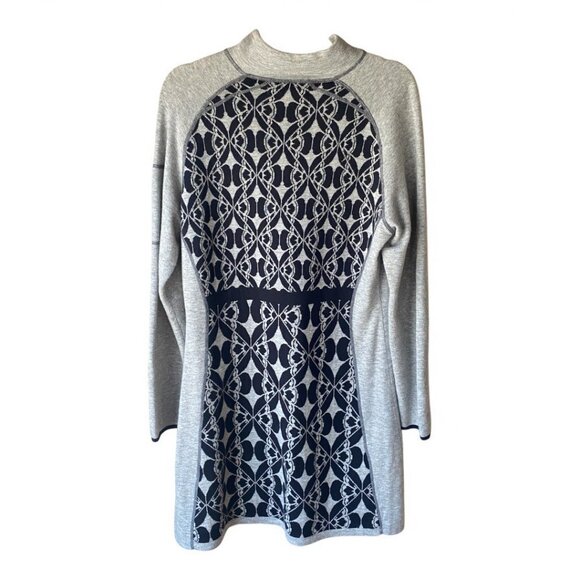 Title Nine Super Power Merino Wool Sweater Dress Mock Neck Long Sleeve XL gray - Picture 5 of 13